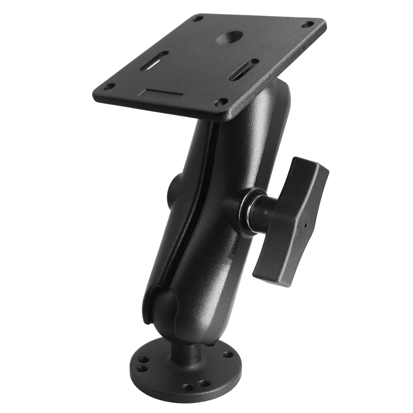 Support d'écran industriel en aluminium 1,5" avec plaque VESA, 75 x 75 mm, support de télévision pour camion, rotatif à 360°, compatible avec les supports Ram, iBOLT et autres accessoires de taille C.