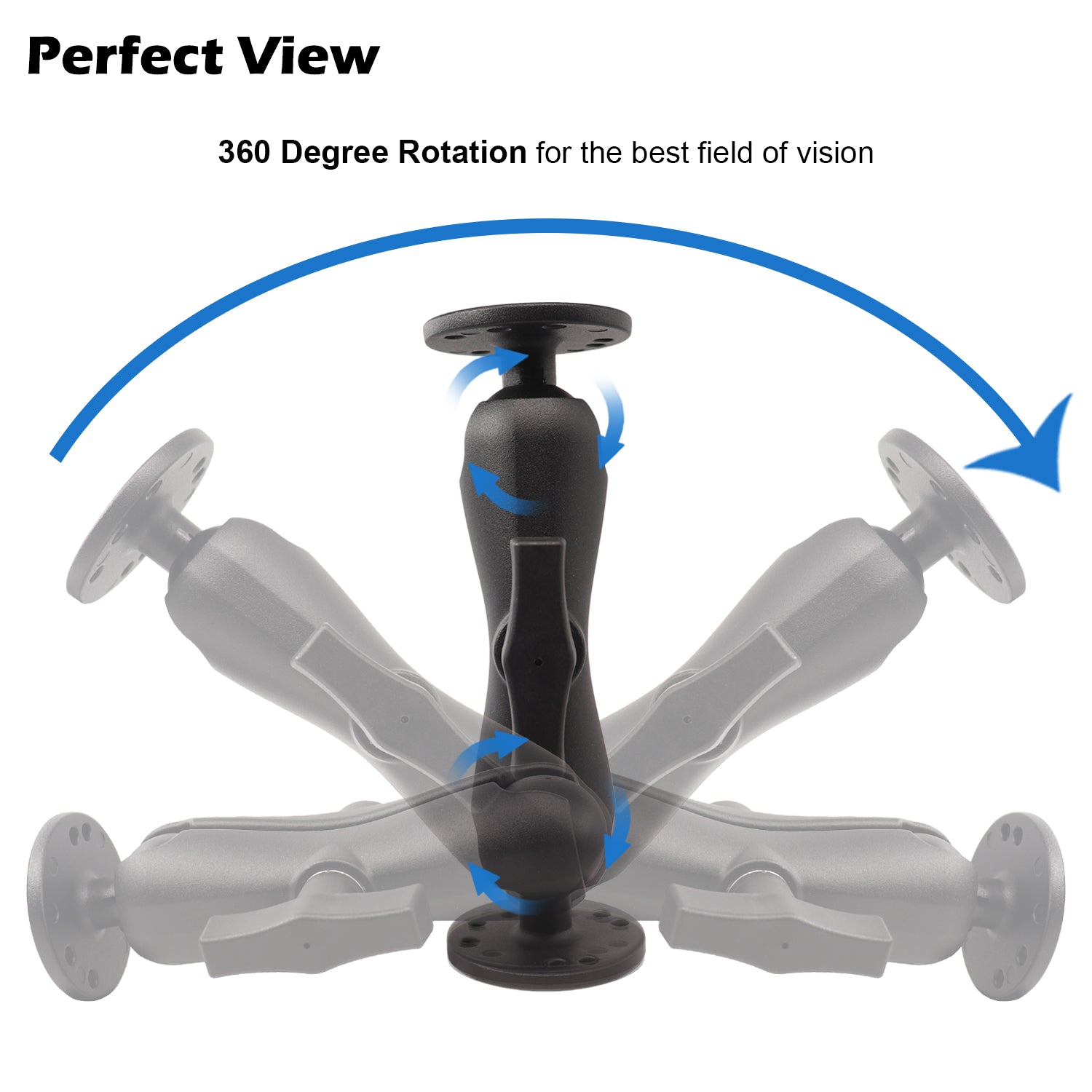 Aluminum 1.5" Ball Double Ball Mount