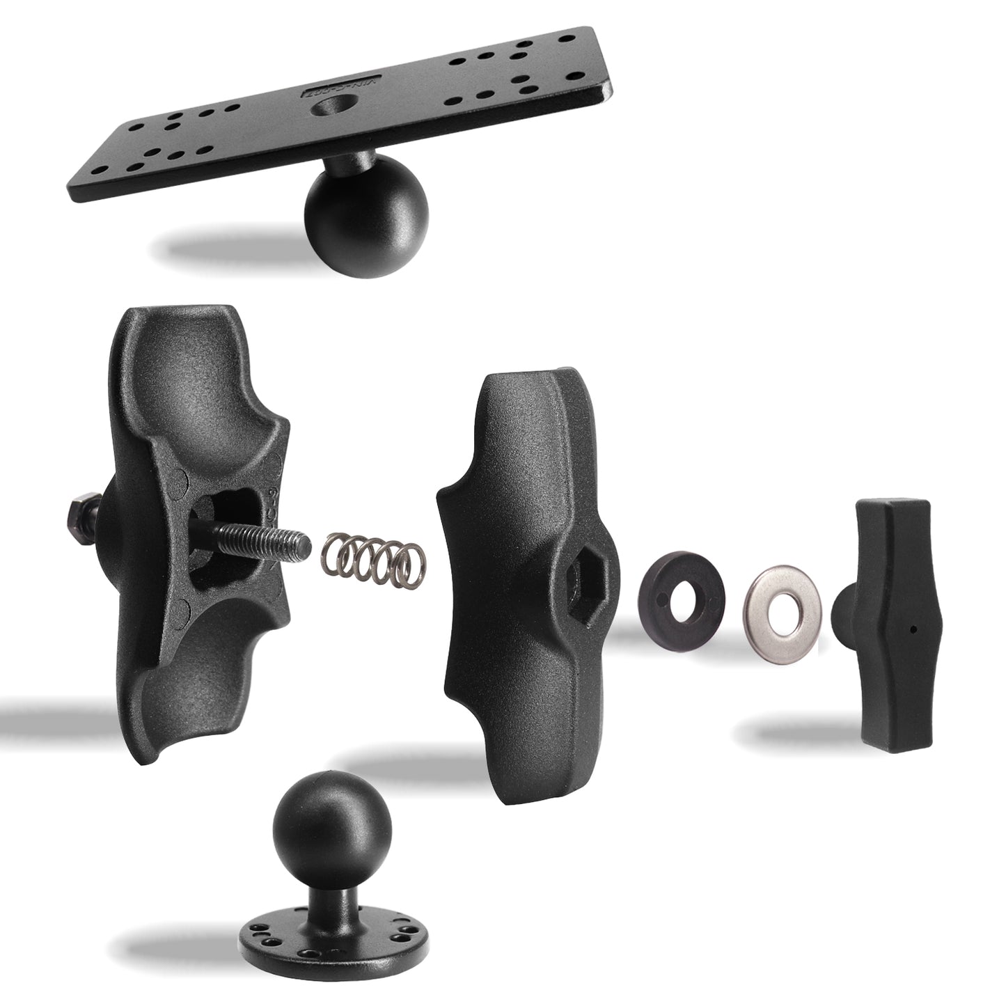 1.5" Ball Fish Finder Mount with Short Arm