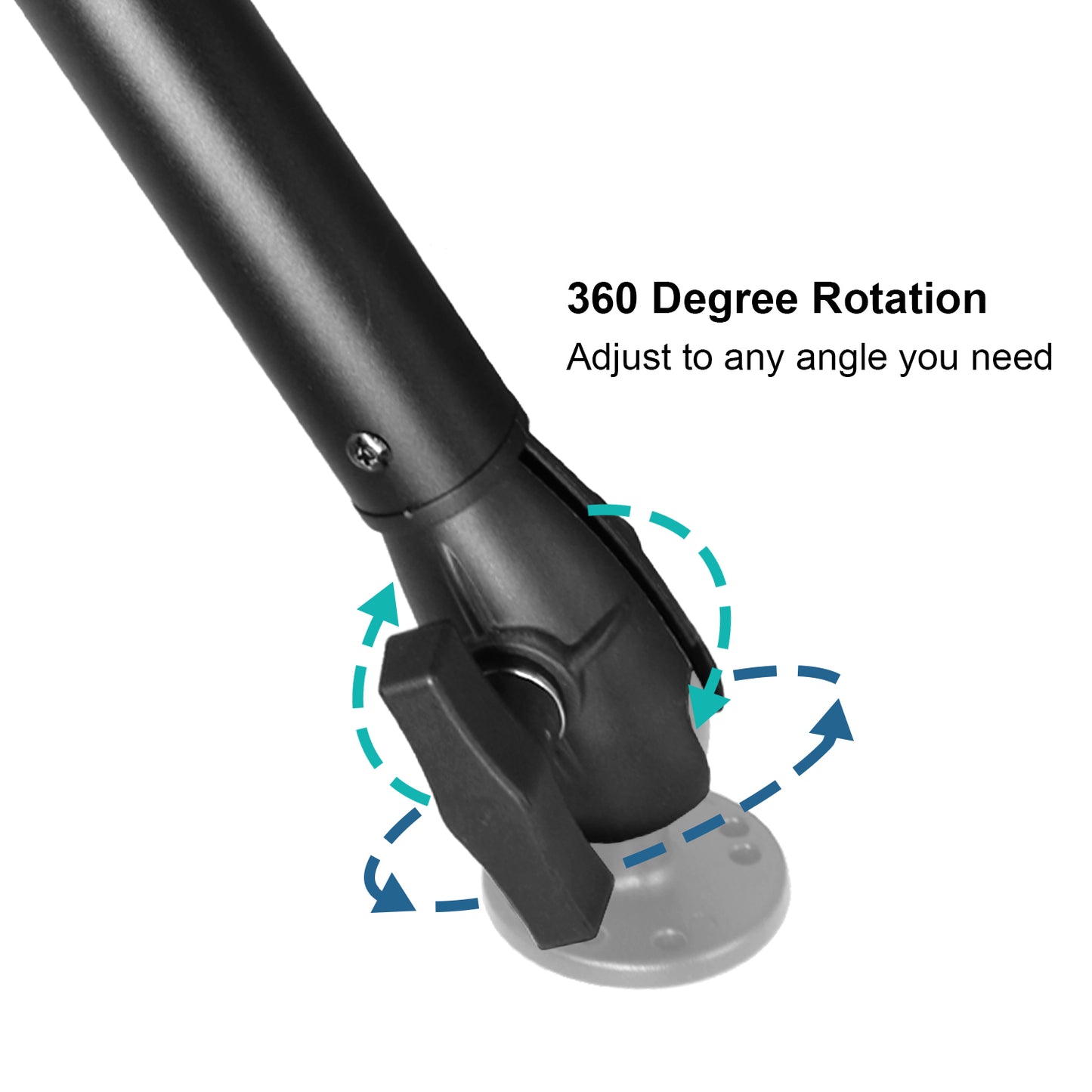 Support de caméra pour kayak avec boule de commande de 1,5" et bras extensible, support robuste pour appareil photo reflex numérique/action, compatible avec GoPro, appareils photo hybrides, accessoires de photographie pour kayak