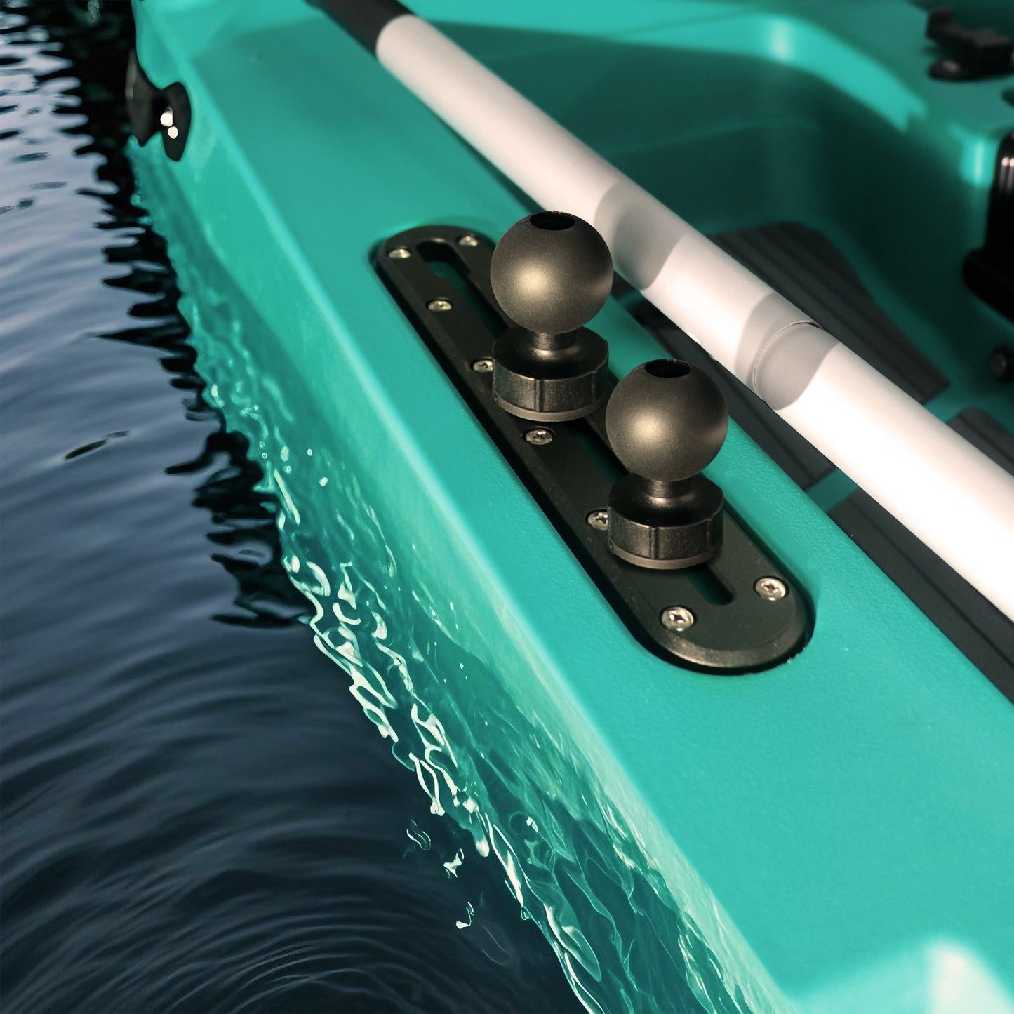 WINDFRD Lot de 2 supports à rotule de 1,5" avec fixation par boulon en T pour rail de kayak/bateau, compatibles avec RAM, Arkon, iBolt et autres supports à rotule de 1,5"/taille C, pour support de détecteur de poissons/GPS