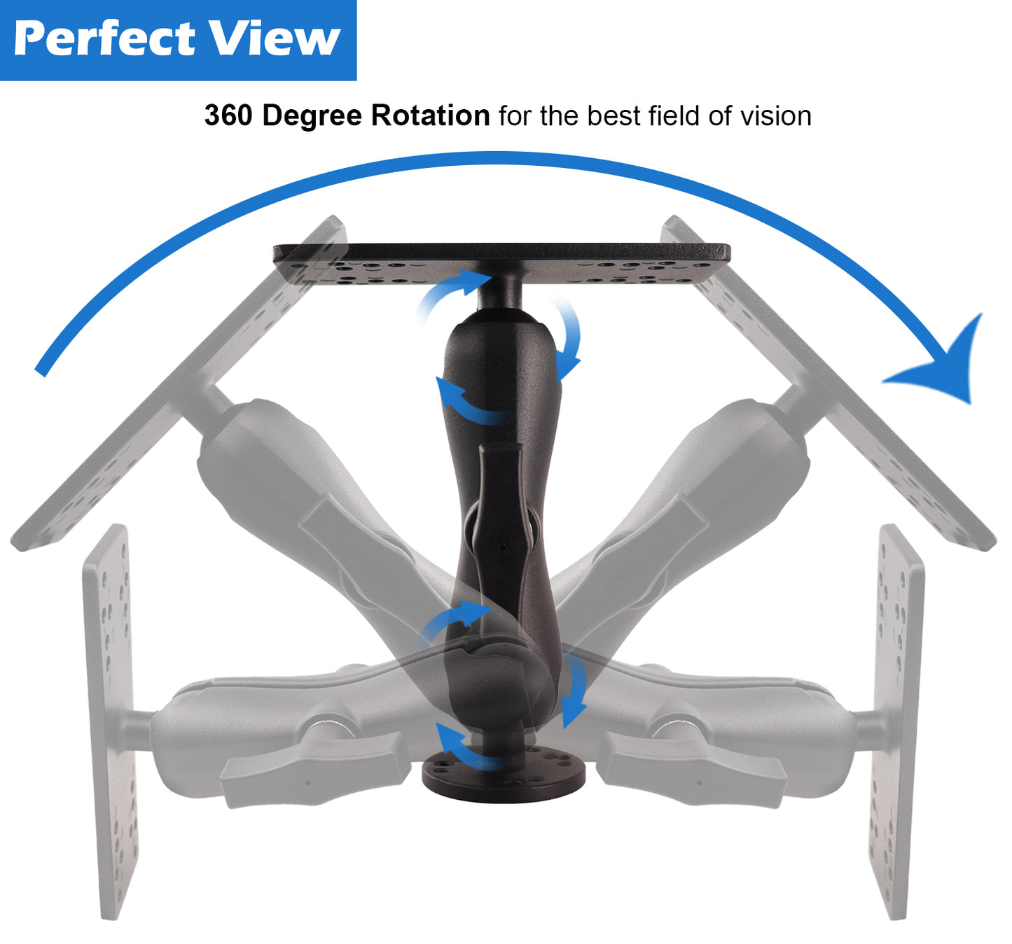 1.5" Ball Fish Finder Mount with Medium Arm