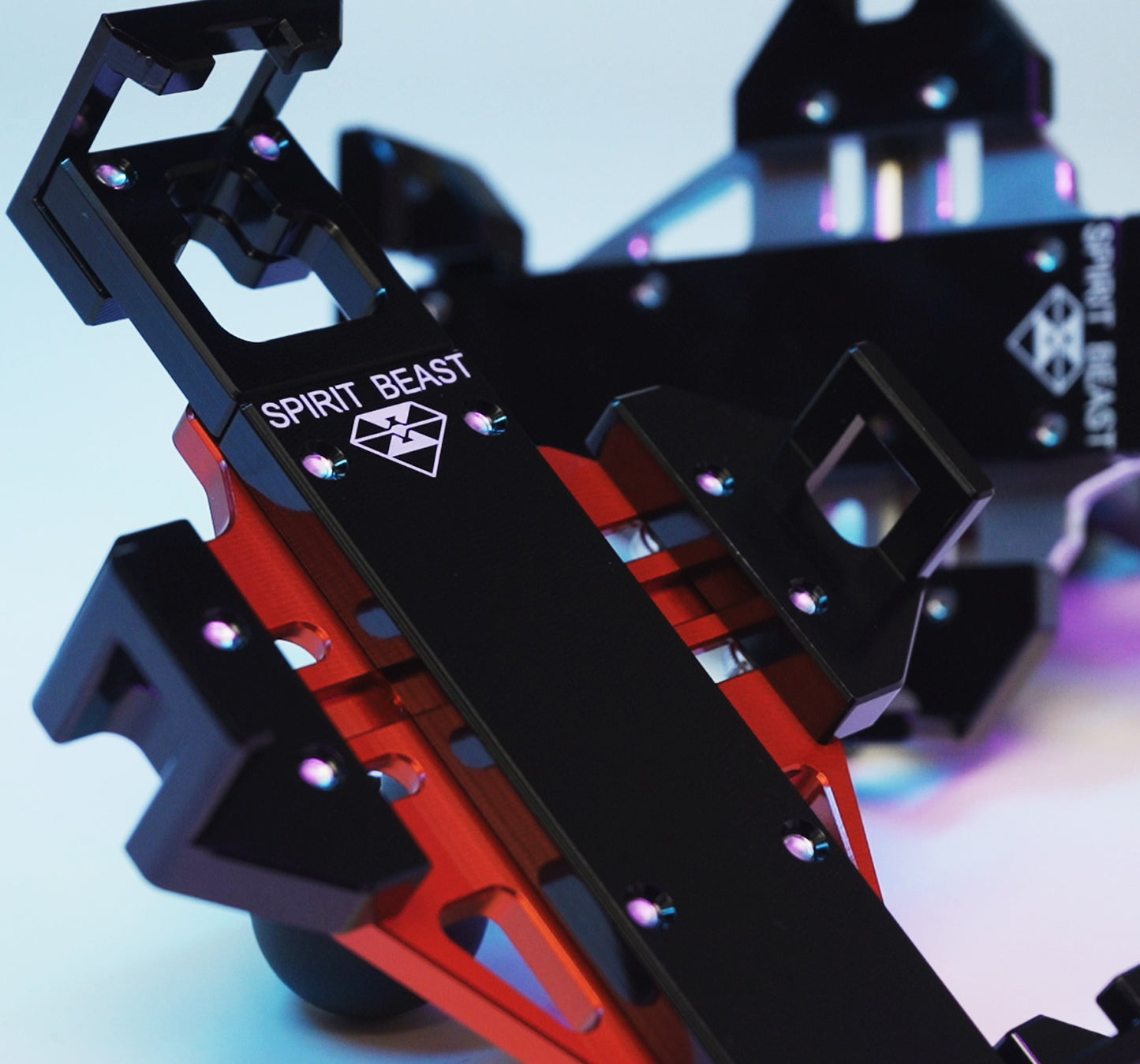 All Metal Motorcycle Phone Mount (Red)