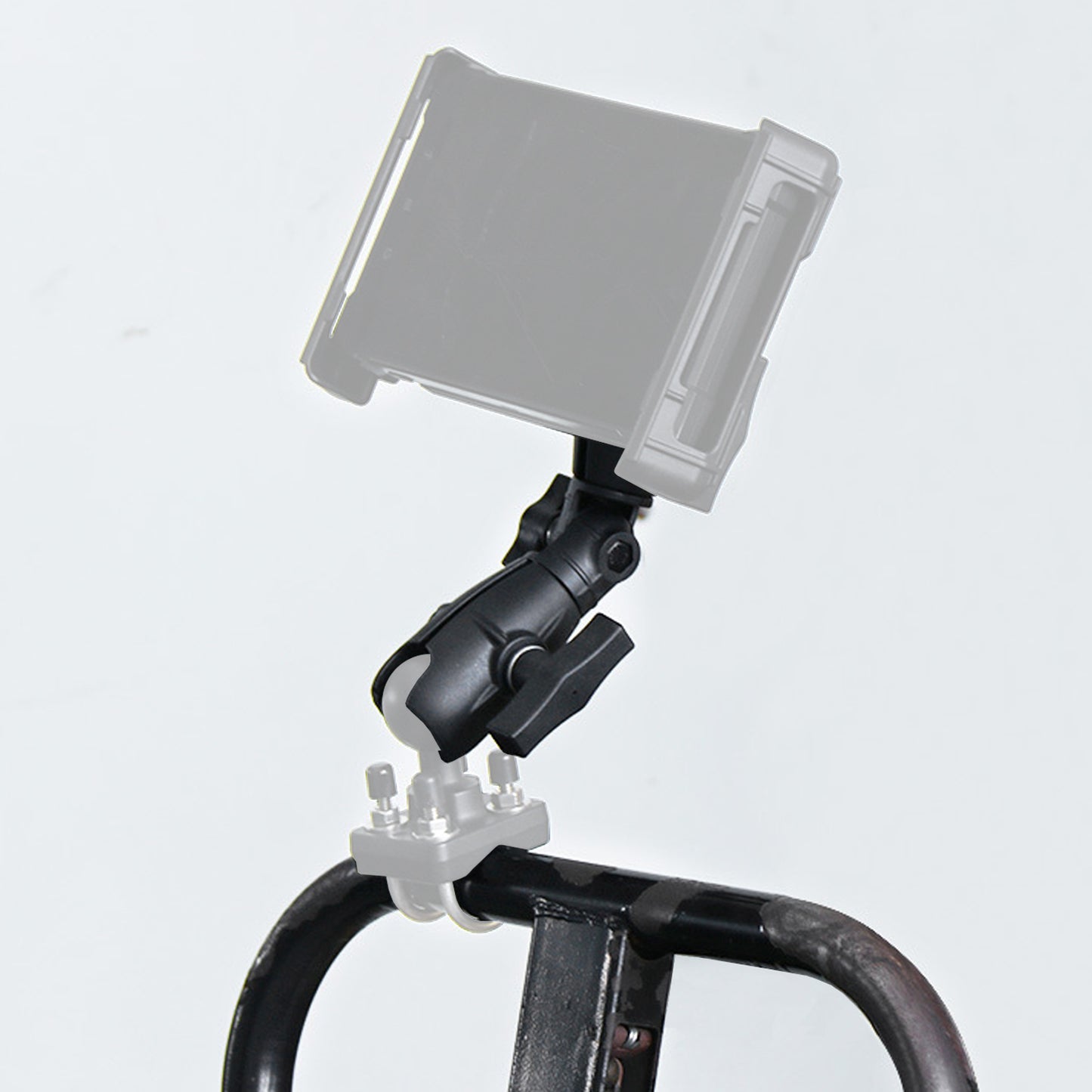 Bras à cliquet pivotant à double douille WINDFRD 8,1", compatible avec support RAM, accessoires à bille iBolt 1,5" / taille C / 38 mm, rotation à 360 degrés, réglable