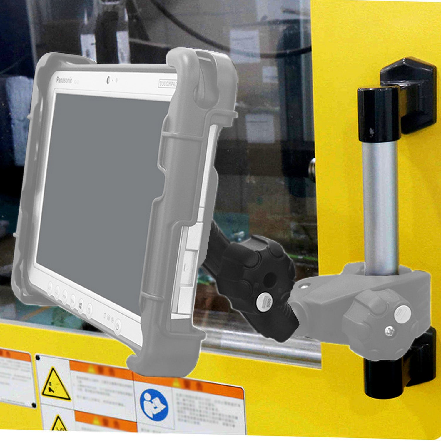 Aluminum 1 inches 6.69''(170mm) Double Socket Arm with Anti-Theft Lock, Fits 1" Ball