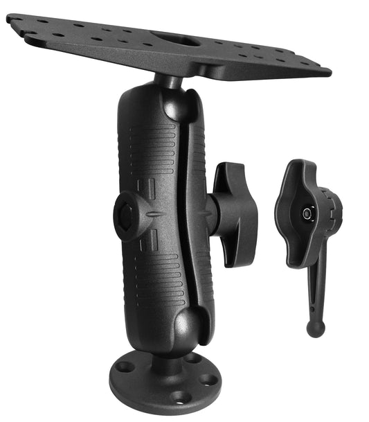 2.25" / D Size Ball Fish Finder Mount with Medium Arm, Super Load-Bearing Marine Electronic/Depth Finder Mount for Boat, Compatible with Garmin, Lowrance, Humminbird and More