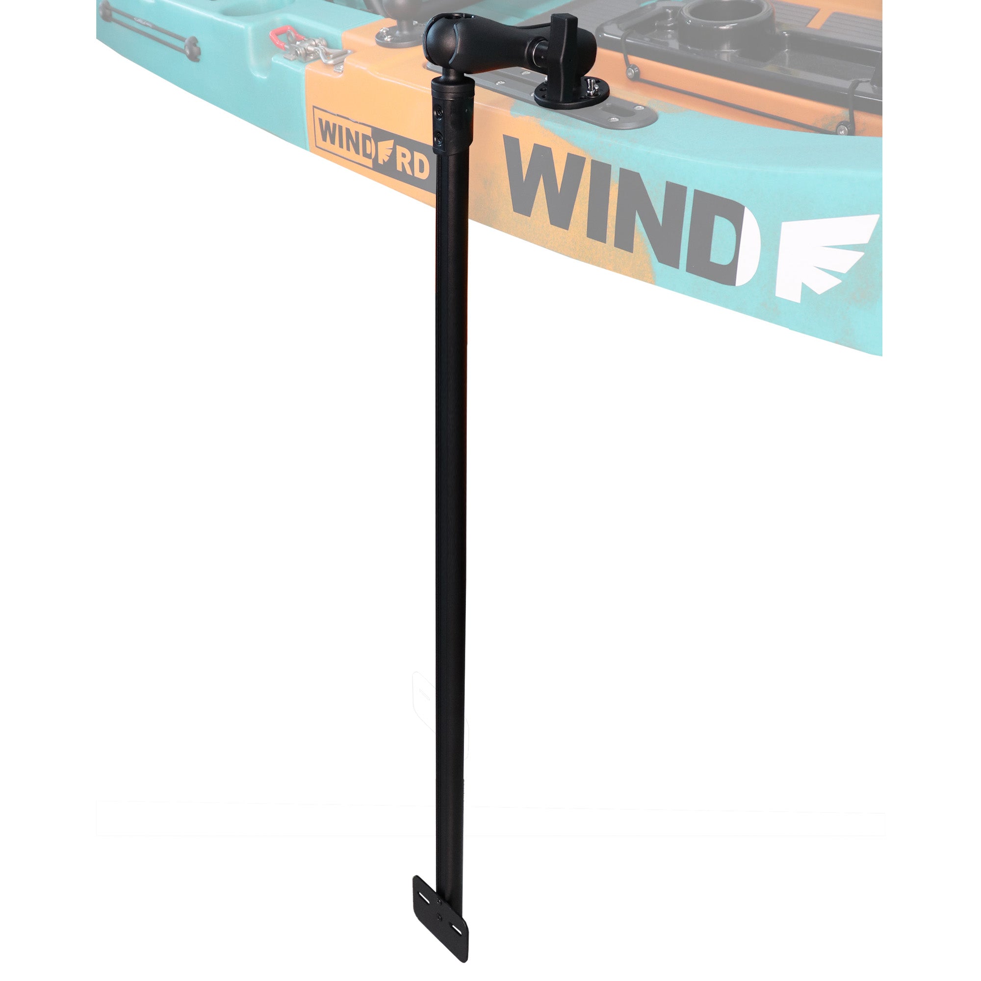 31.5" Long Transducer Pole Mount for Kayak