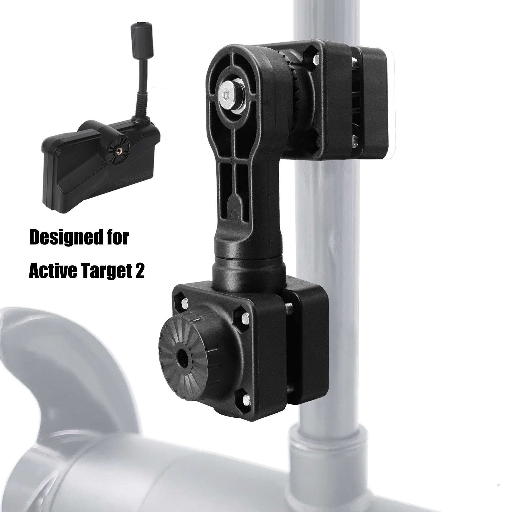 0 Degree Pole Mount Compatible with Lowrance Active Target2, Replaces 000-15770-001