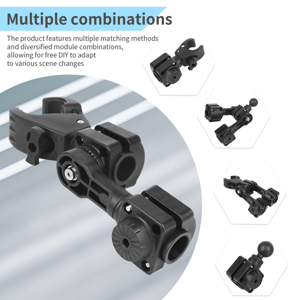 0 Degree Pole Mount with Clamp, Compatible with Garmin LiveScope Plus LVS34, Replaces 010-13228-03 (Double Mounts)
