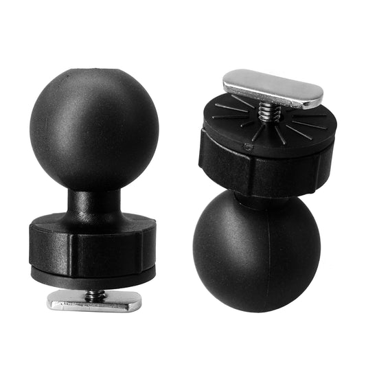 WINDFRD Lot de 2 supports à rotule de 1,5" avec fixation par boulon en T pour rail de kayak/bateau, compatibles avec RAM, Arkon, iBolt et autres supports à rotule de 1,5"/taille C, pour support de détecteur de poissons/GPS