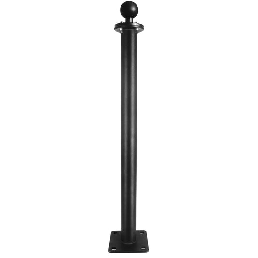 WINDFRD Base de montage à rotule tout aluminium de 1,5" avec bras long de 17", adaptateur à rotule de taille C pour tablettes/sondeurs, compatible avec RAM, Arkon, iBolt et plus Bras à double douille à rotule de taille C de 1,5"