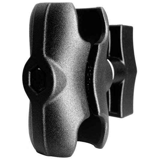 Bras court en aluminium (3,35") à double douille pour accessoires à rotule de 1,5"/taille C/38 mm, pince puissante, compatible avec les supports RAM, iBolt et plus encore.