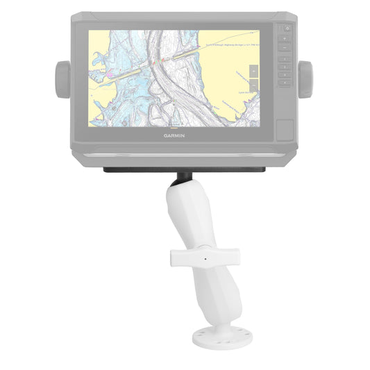 Aluminum Fish Finder Mount with 1.5" / C Size Ball, Depth Finder Mount for White Deck, Compatible with RAM Mounts, Scotty C Size Accessories, Compatible with Garmin, Lowrance and More