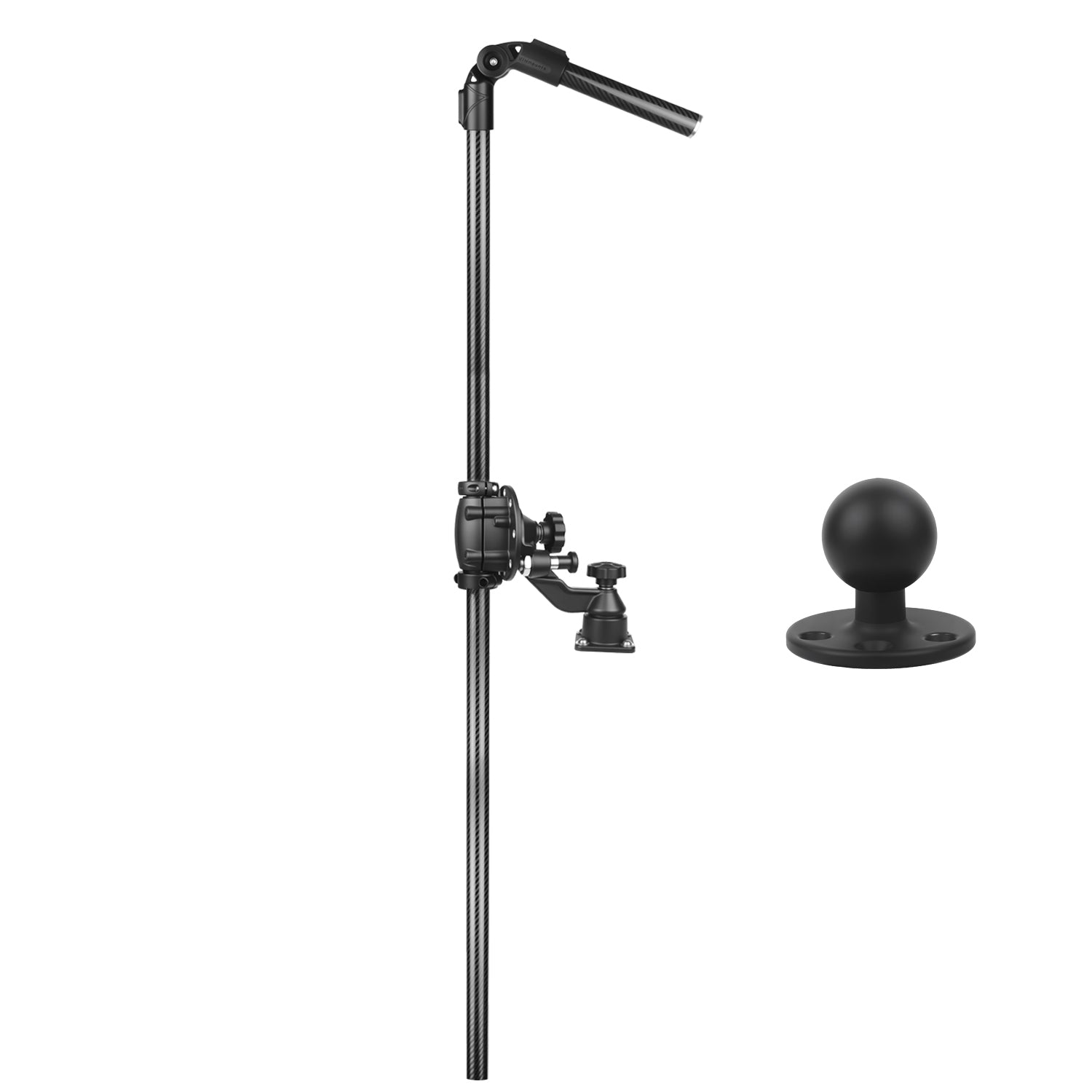 WINDFRD Custom High-Strength Carbon Fiber & Cast Aluminum Transducer Pole Mount