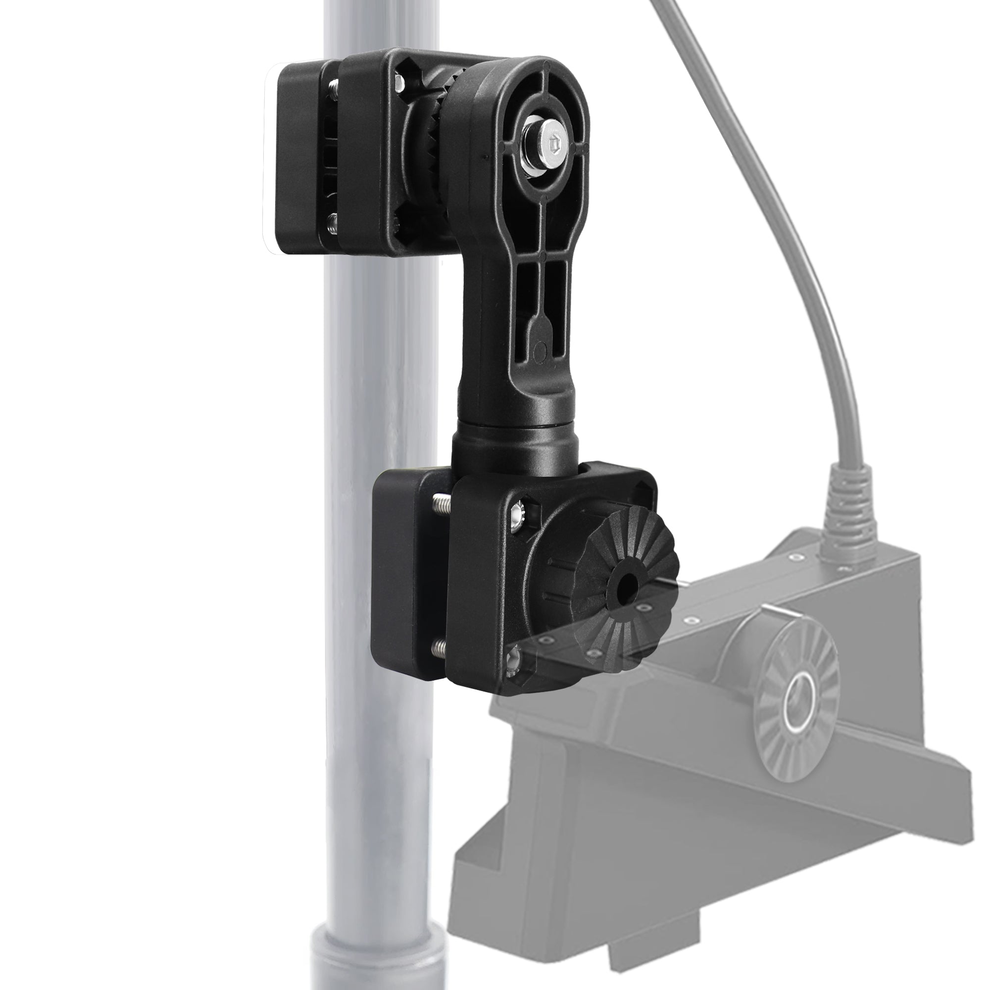 0 Degree Mount Compatible with Garmin Panoptix LiveScope XR LVS62 Transducer, Reinforced Heavy-Duty Bracket Replaces 0101324800, Fits 1.1"-1.38" Poles