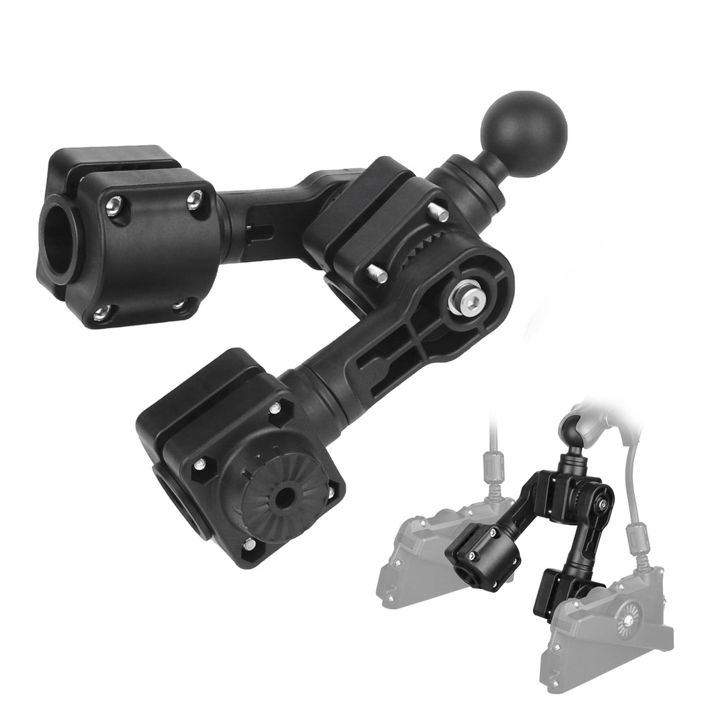 0 Degree Pole Mount with C Size/1.5'' Ball, Compatible with Garmin LiveScope Plus LVS34, Replaces 010-13228-03 (Double Mounts)
