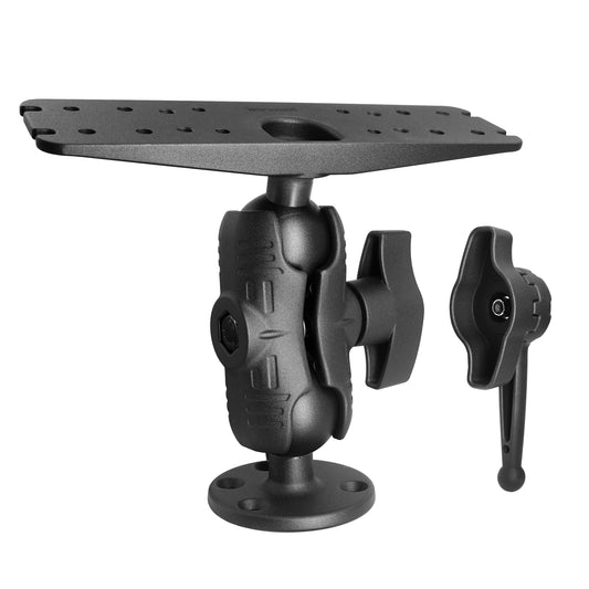 WINDFRD 2.25"/D Size Fish Finder Mount for 9" to 12" Large Fishfinder with Wrench, Super Load-Bearing Marine Electronic Mount, Compatible with Garmin, Lowrance, Humminbird and More