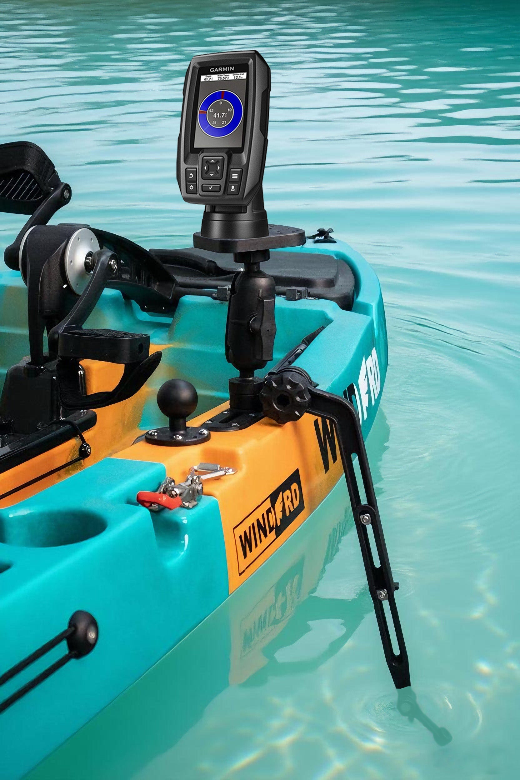 Fish Finder Mount with Transducer Arm for Kayak