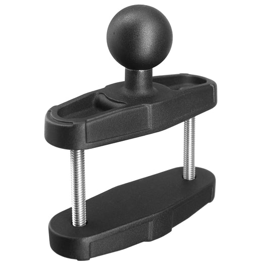 Base de fixation pour barre d'appui en aluminium avec boule de 1,5 po pour rails carrés jusqu'à 2,1 po de diamètre, compatible avec les supports RAM de taille C, bras à double douille à boule de 1,5 po