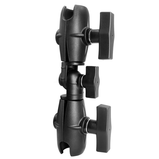 Bras à cliquet pivotant à double douille WINDFRD 8,1", compatible avec support RAM, accessoires à bille iBolt 1,5" / taille C / 38 mm, rotation à 360 degrés, réglable