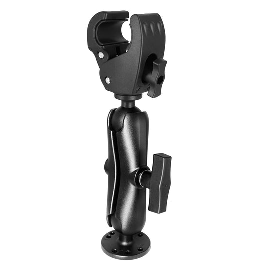 Support stabilisateur de moteur de pêche à la traîne WINDFRD tout en aluminium, support renforcé avec boule de 1,5" pour rails de 1,09" à 2,09", réglable à 360°, compatible avec les moteurs de pêche à la traîne Minn Kota, Rhodan et autres bateaux