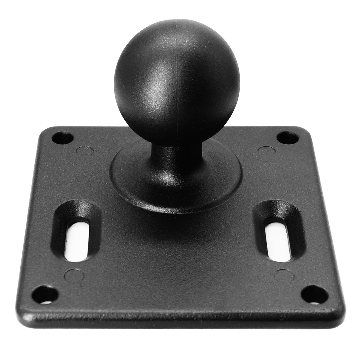 Aluminum 75x75mm VESA Plate with 1.5"/C Size Ball, Industrial Monitor/Television Mount Base for Truck, Compatible with Ram Mounts, iBOLT and More C Size Double Socket Arm Accessories