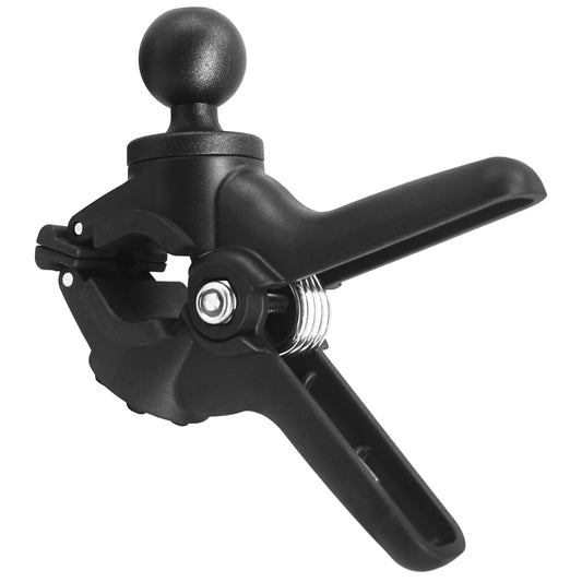 1S Quick Clamp, Handlebar Clamp Mount Base with 1'' Ball for 0.87"-1.57" Rails, Table/Desk Clip, Compatible with RAM Mounts B Size/1" Ball Double Socket Arm