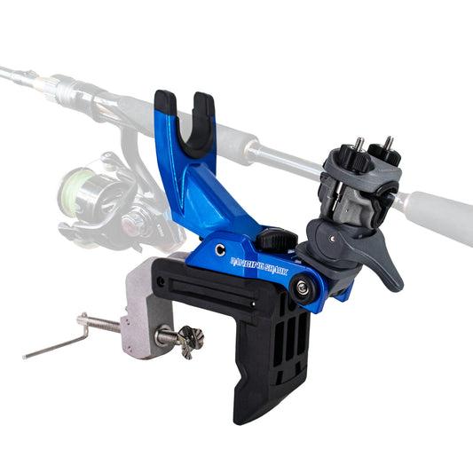 Support de canne à pêche à la traîne hauturière WINDFRD avec pince élargie pour bateau, robuste pour canne à pêche au gros, attaches rapides innovantes 1S