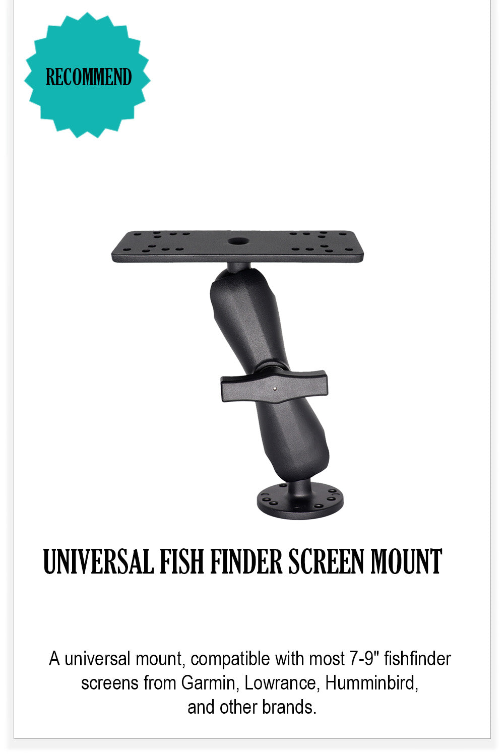Fish Finder Mount with Medium Arm