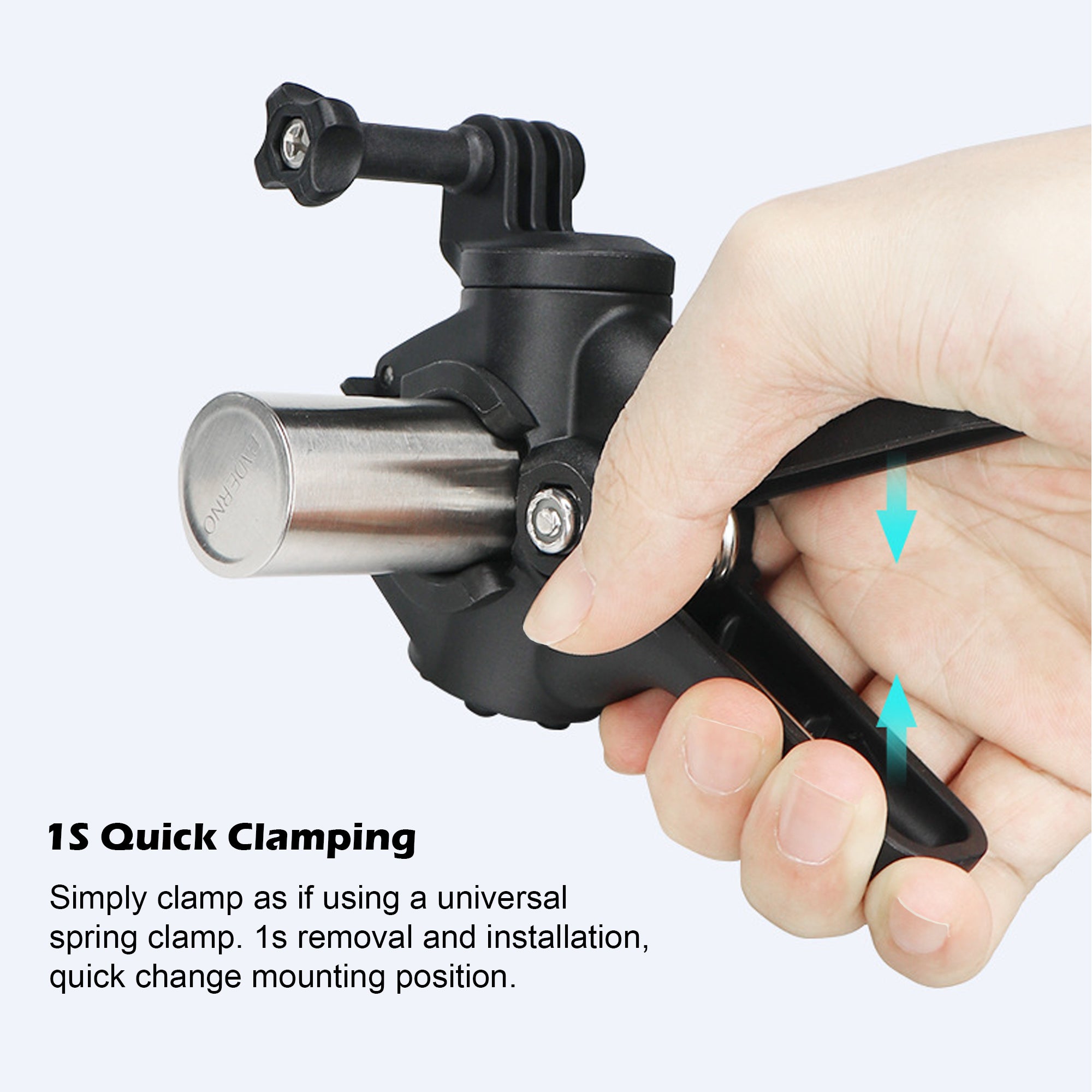 1S Quick Clamp Action Camera Mount for 0.87"-1.57" Bike Handlebar