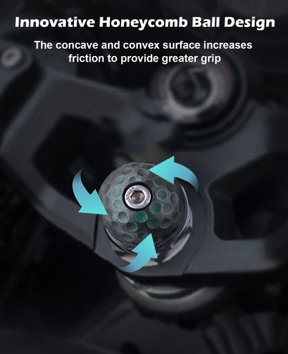 Base de rotule de fourche de moto avec rotule de 1" 