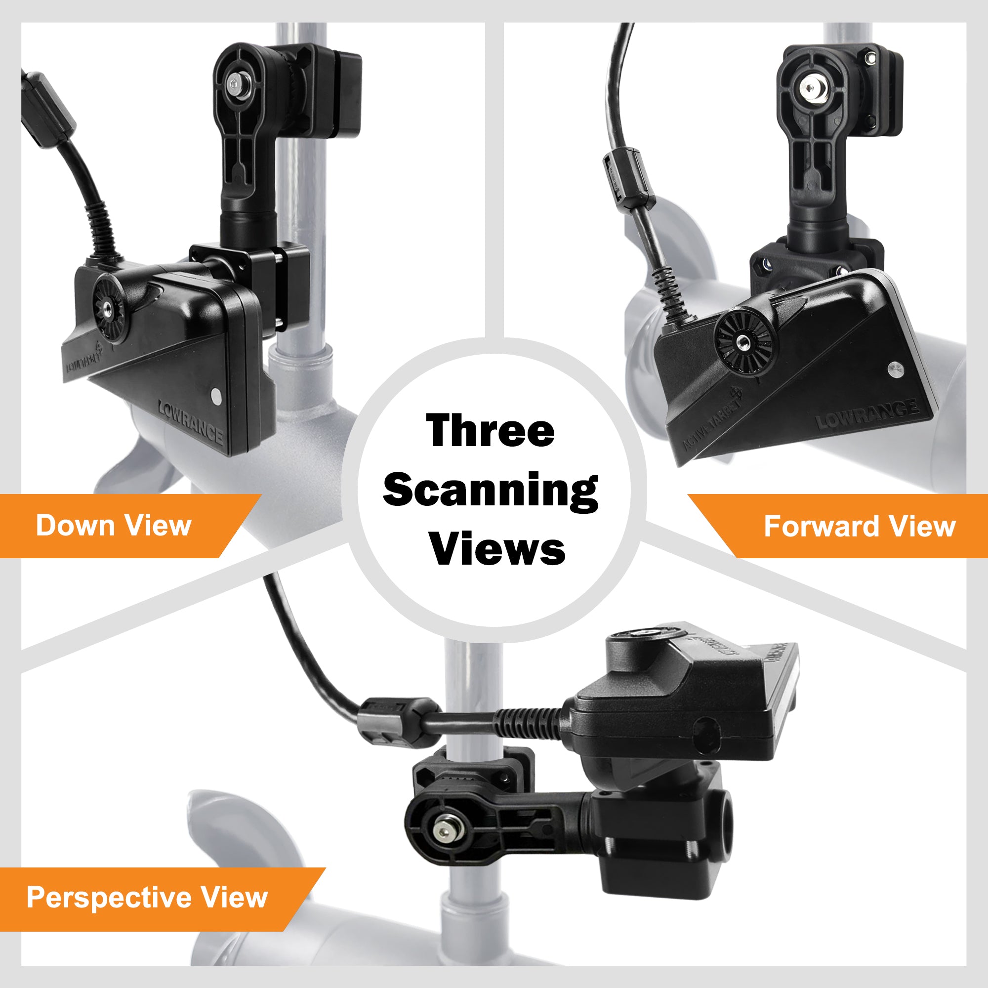 0 Degree Pole Mount Compatible with Lowrance Active Target 2, Replaces 000-15770-001