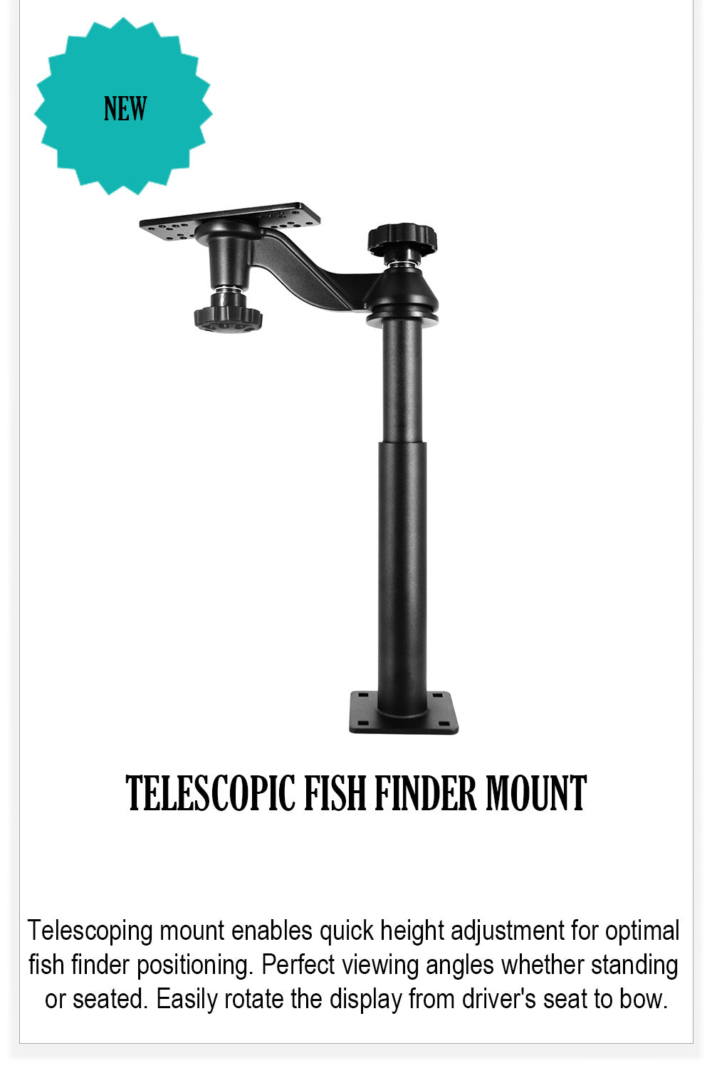 Height Telescopic Fish Finder Mount