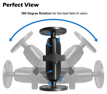 Aluminum 1" Ball Double Ball Mount