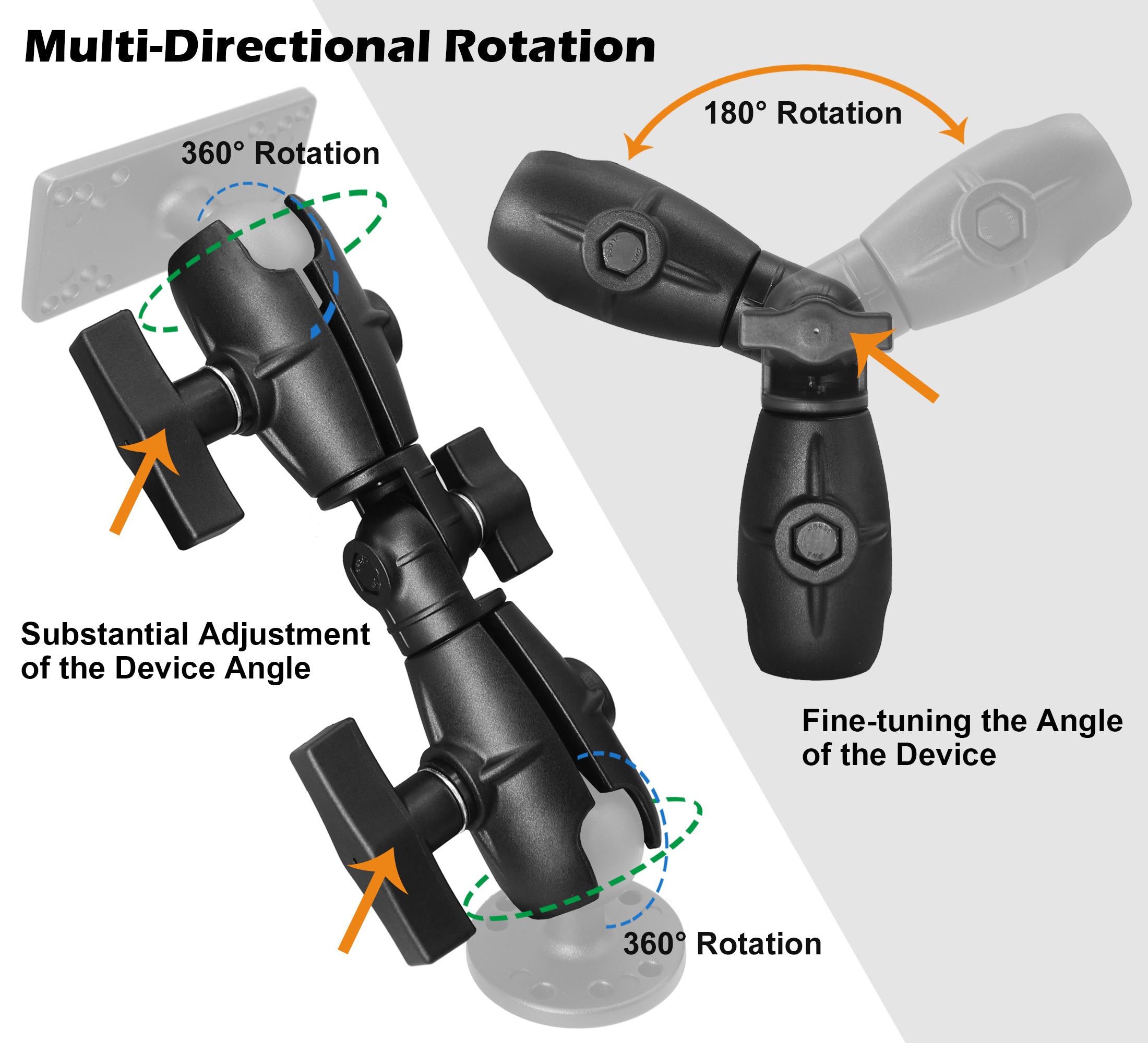 8.1" Double Socket Swivel Ratchet Arm