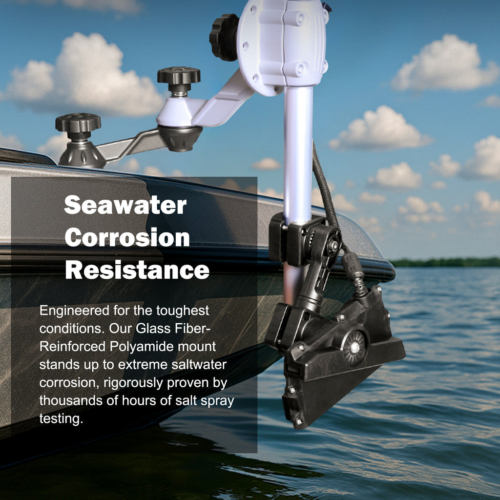 0 Degree Pole Mount Compatible with Garmin LiveScope Plus LVS34, Dual-Side Scan, Replaces 010-13228-03 (Double Mounts)