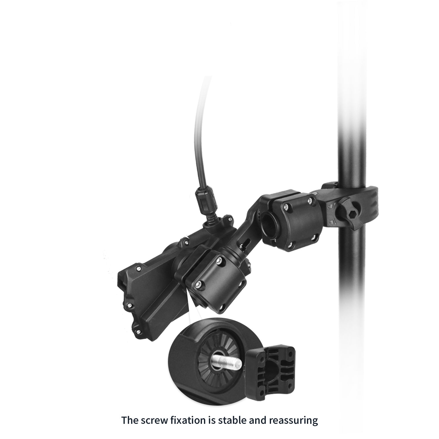 0 Degree Pole Mount with Clamp, Compatible with Garmin LiveScope Plus LVS34, Replaces 010-13228-03