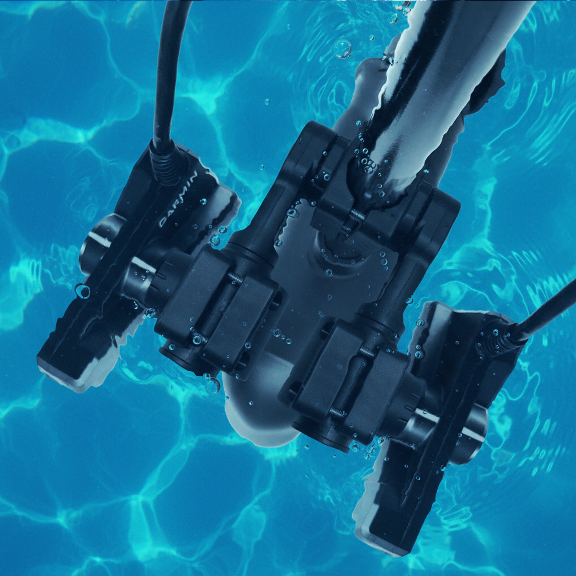 0 Degree Pole Mount Compatible with Garmin LiveScope Plus LVS34, Dual-Side Scan, Replaces 010-13228-03 (Double Mounts)