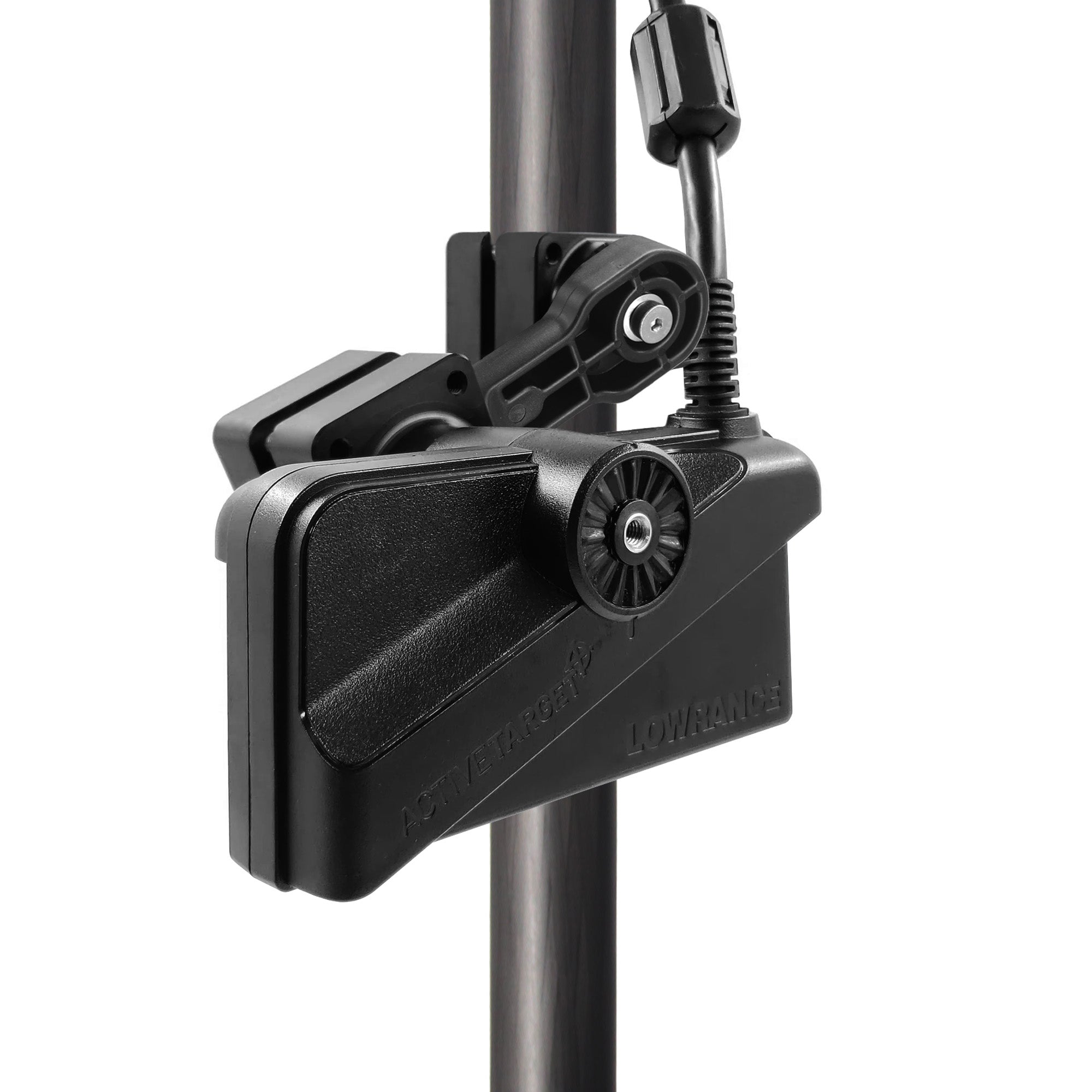 0 Degree Transducer Pole Mount Compatible with Lowrance ActiveTarget 2 (AT2), Reinforced Nylon Trolling Motor Bracket, Replaces 000-15959-001, Heavy Duty Sonar Mount