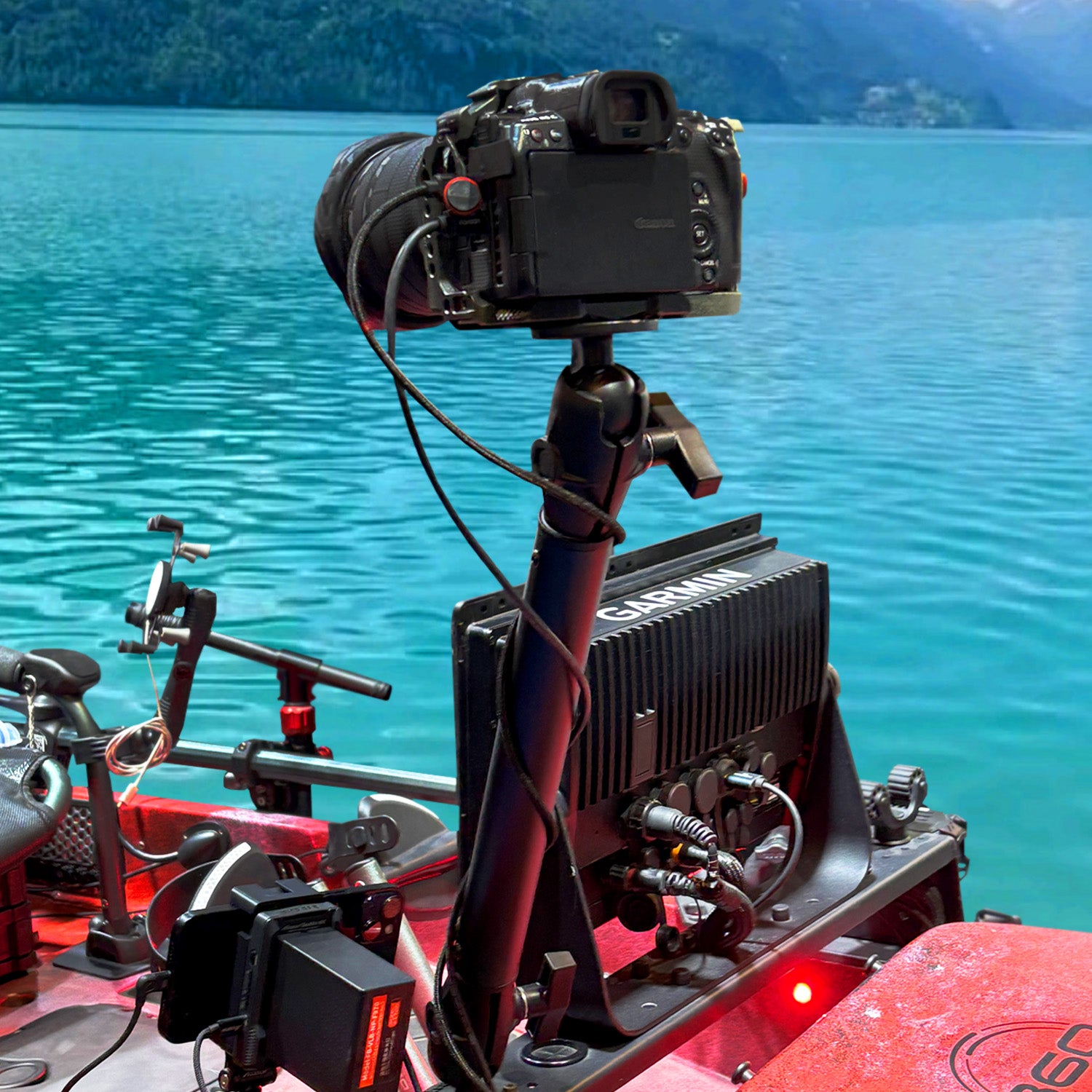 Kayak Camera Mount with 1.5" Track Ball