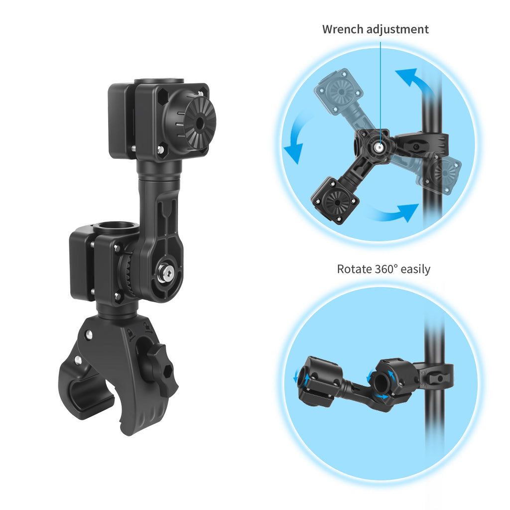 0 Degree Pole Mount with Clamp, Compatible with Garmin LiveScope Plus LVS34, Replaces 010-13228-03