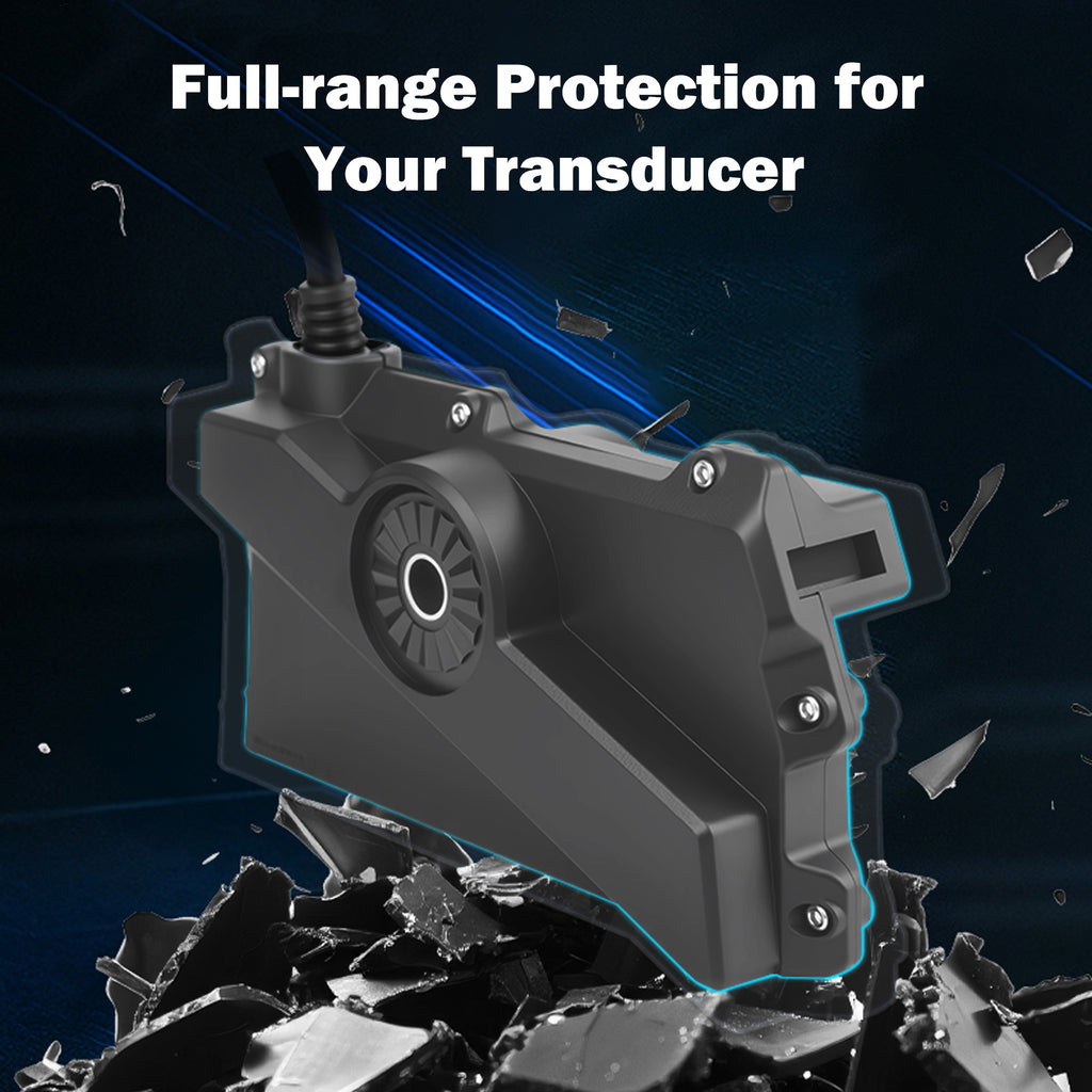 TTravel Transducer Cover Compatible with Garmin Livescope LVS34, 30% Glass-Fiber Reinforced Sonar Shield Transducer Cover for Impact & Transport Protection, Waterproof ＆ Heat Resistant Protective Case