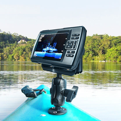 WINDFRD 2.25"/D Size Fish Finder Mount for 9" to 12" Large Fishfinder with Wrench, Super Load-Bearing Marine Electronic Mount, Compatible with Garmin, Lowrance, Humminbird and More
