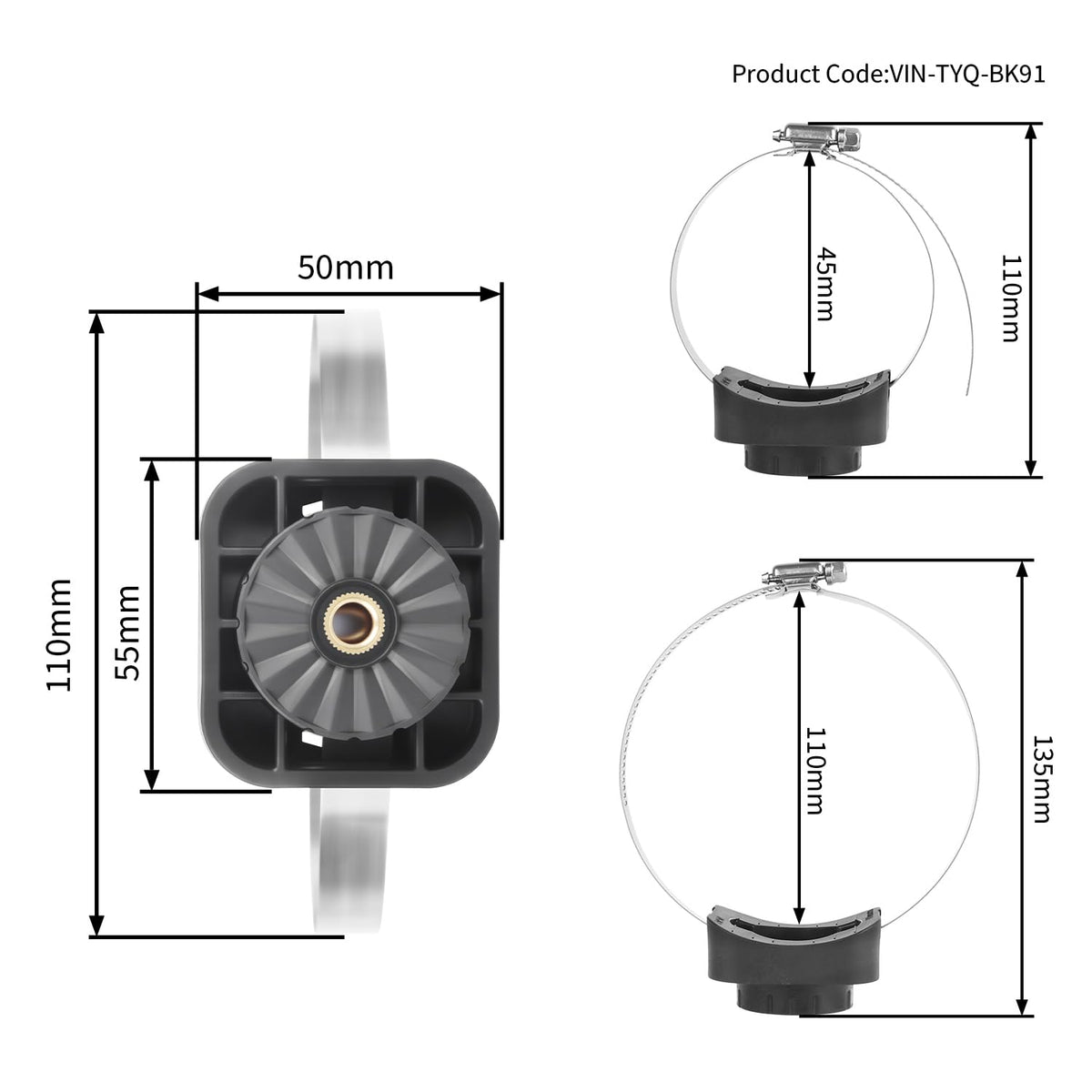Trolling Motor Mount Compatible with Garmin LiveScope LVS34