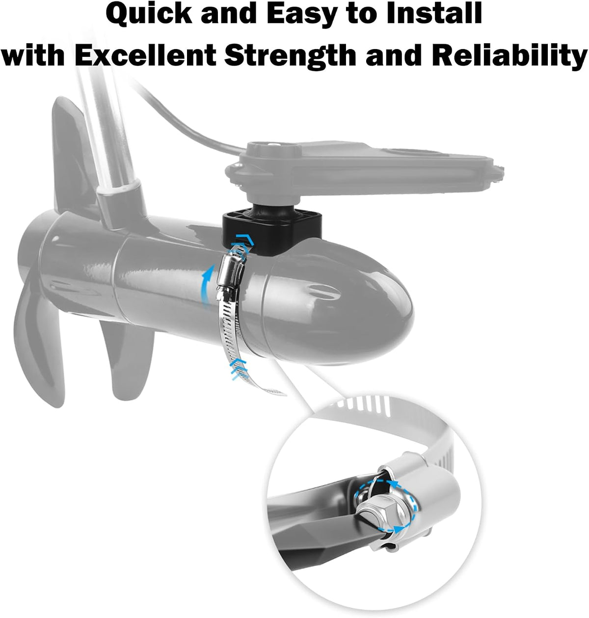 Trolling Motor Mount Compatible with Lowrance Eagle Eye 9