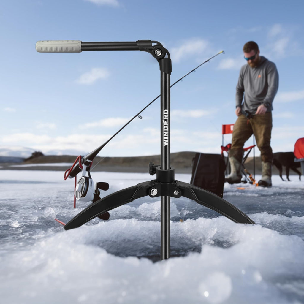 Live Sonar Scope Transducer Pole Mount Ice Tripod and Glow Handle
