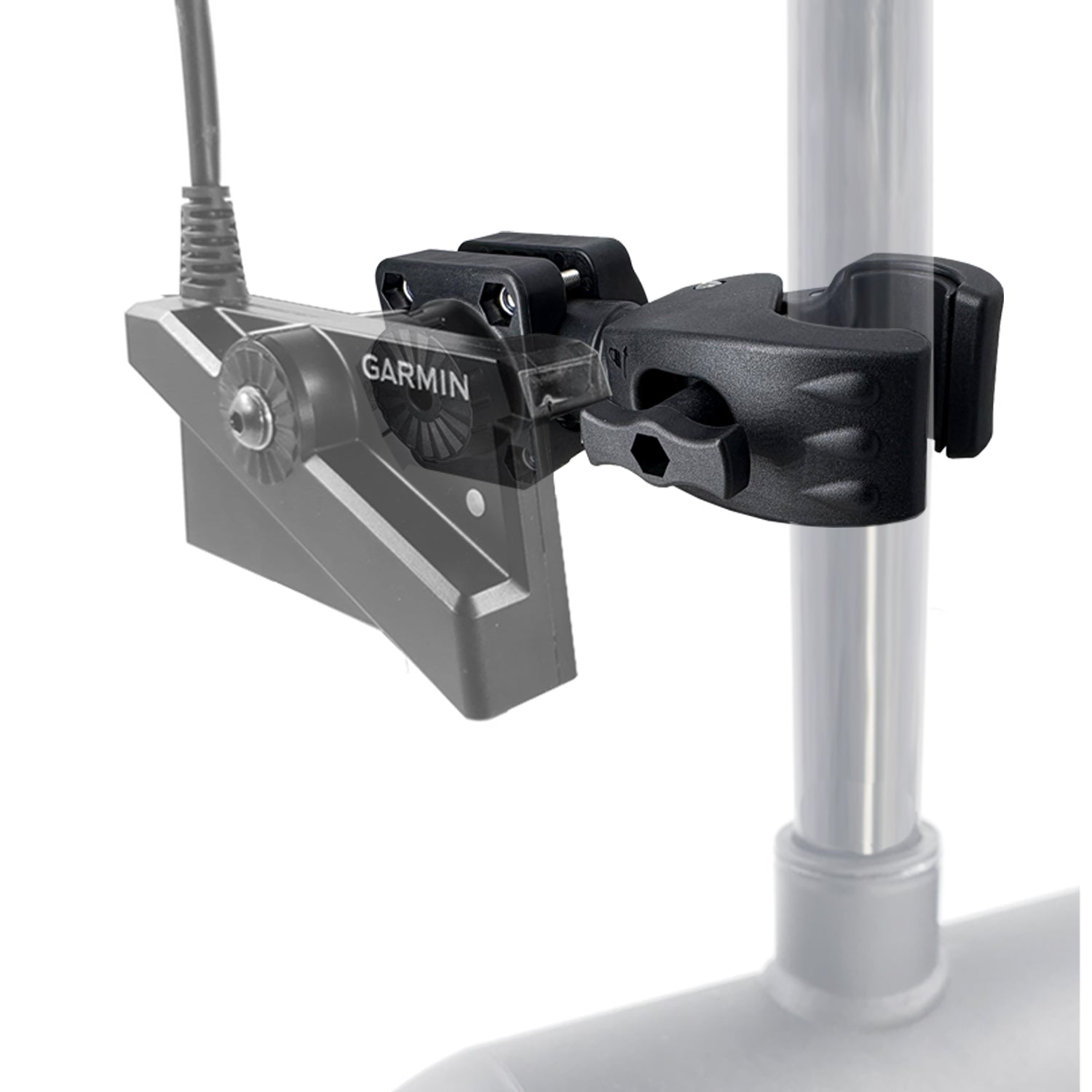 0 Degree Pole Mount with Clamp, Compatible with Garmin LiveScope Plus LVS34, Replaces 010-13228-03