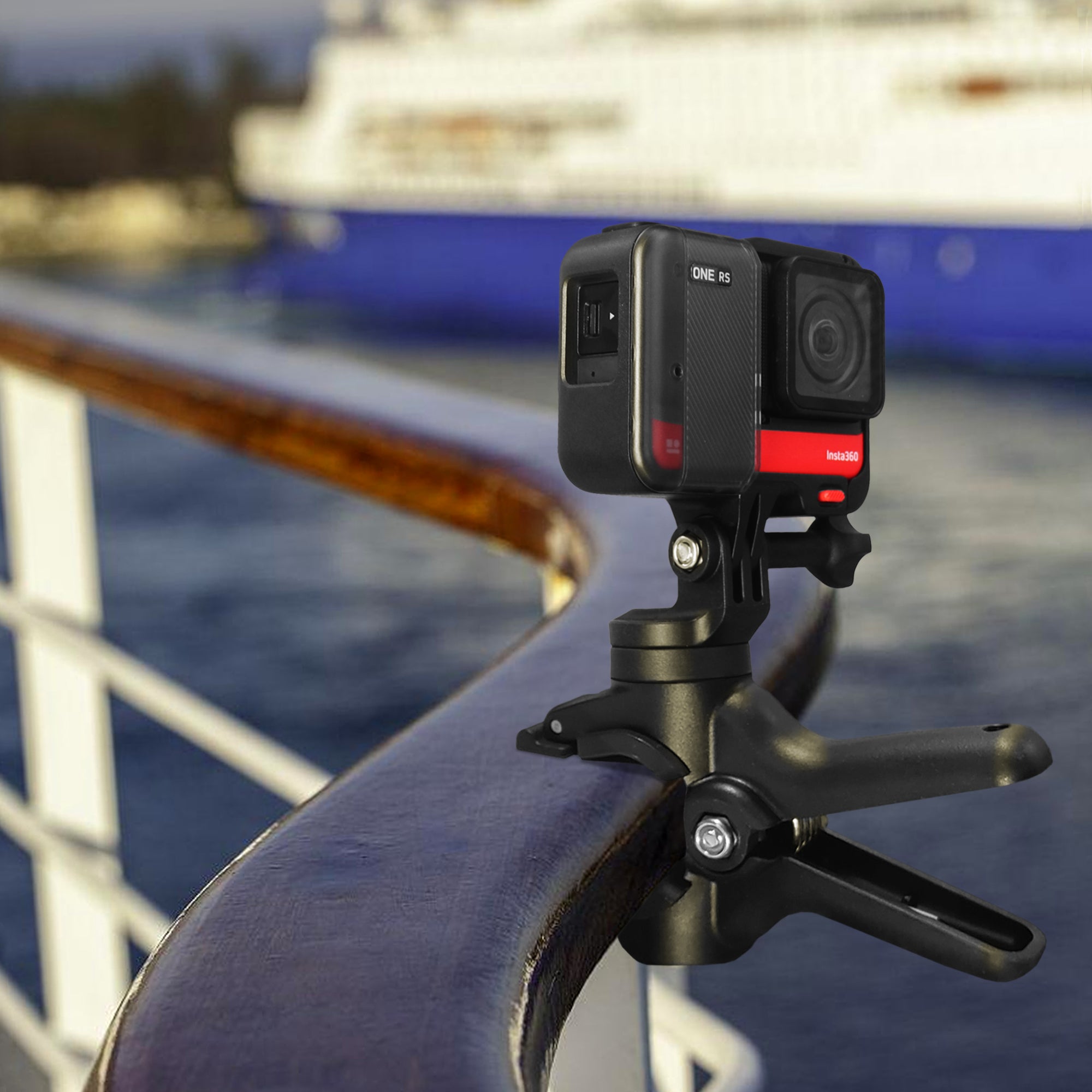 1S Quick Clamp Action Camera Mount for 0.87"-1.57" Bike Handlebar