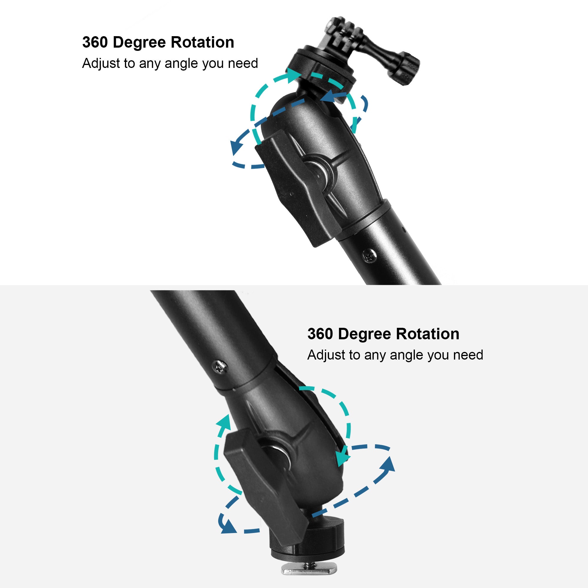 Kayak Camera Mount with 1.5" Track Ball