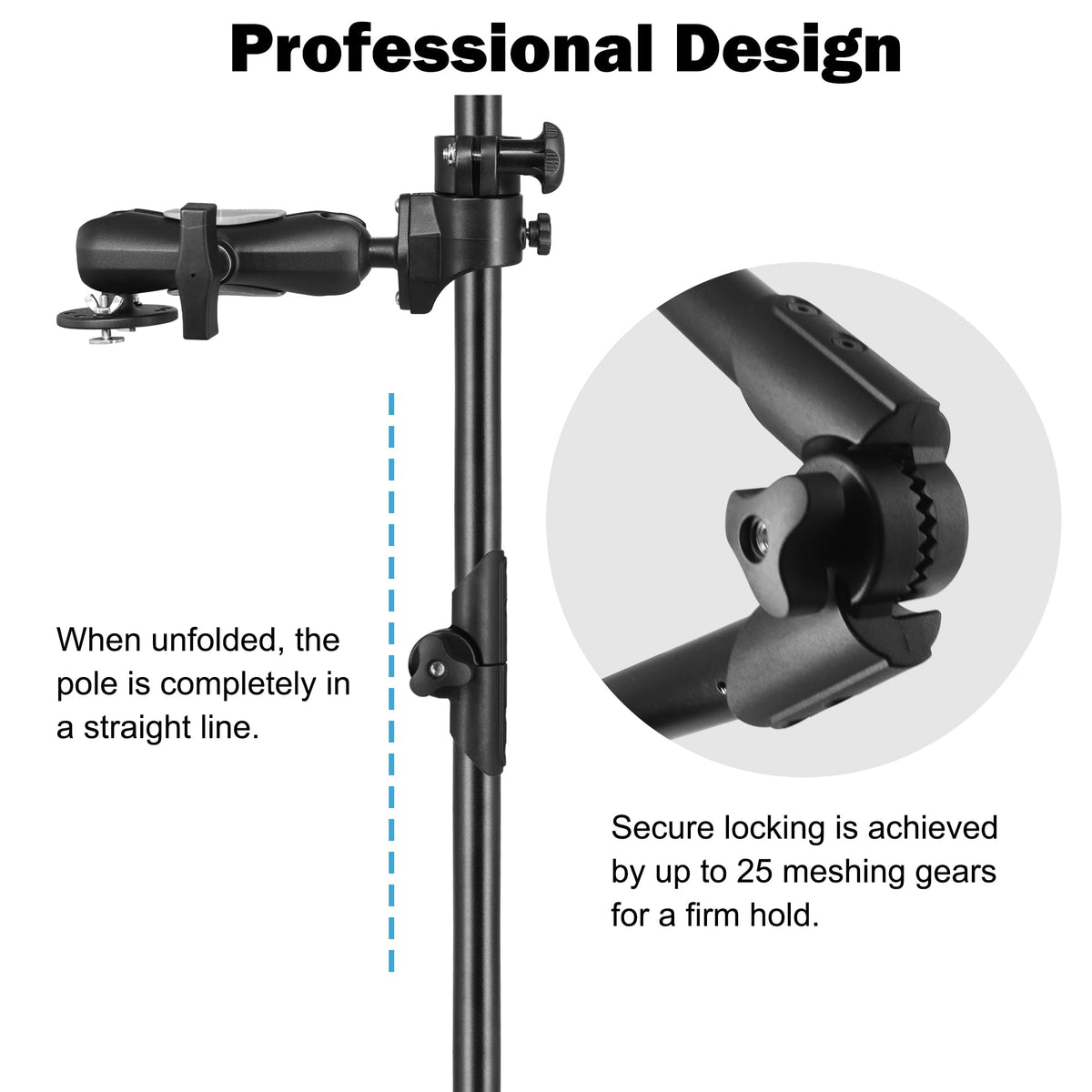 Foldable Live Sonar Scope Transducer Pole, FFS Mount